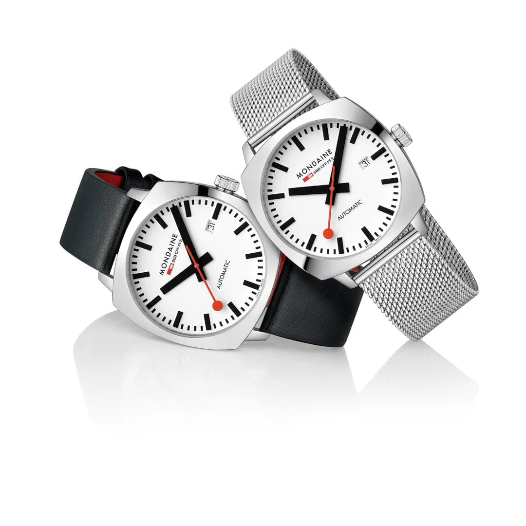 Cushion Automatic, 39 mm, Black Vegan Leather - Image 13